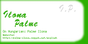 ilona palme business card